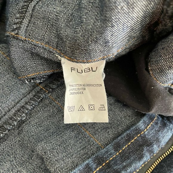 Vintage FUBU Collection Streetwear Women's Denim Jump Suit One Piece - Picture 8 of 9